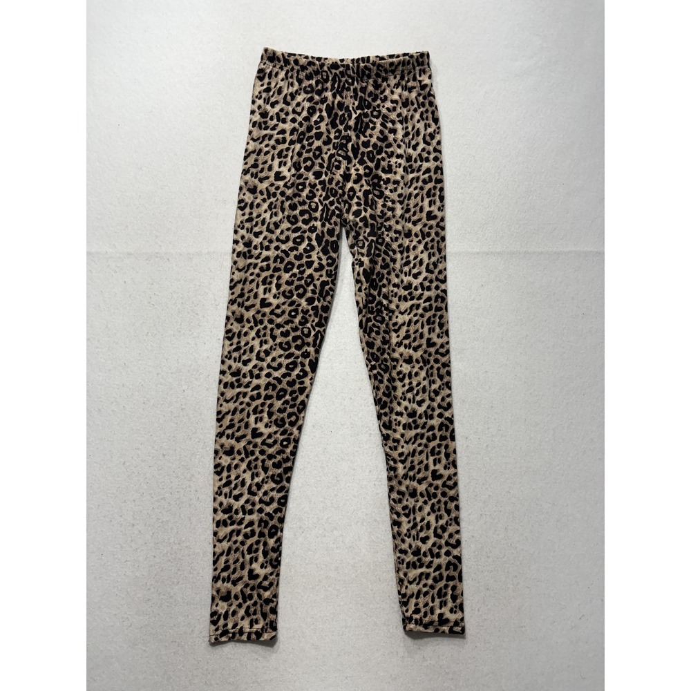 Always Leggings Womens One Size Leopard High Rise Ankle 26.5" Inseam Stretch